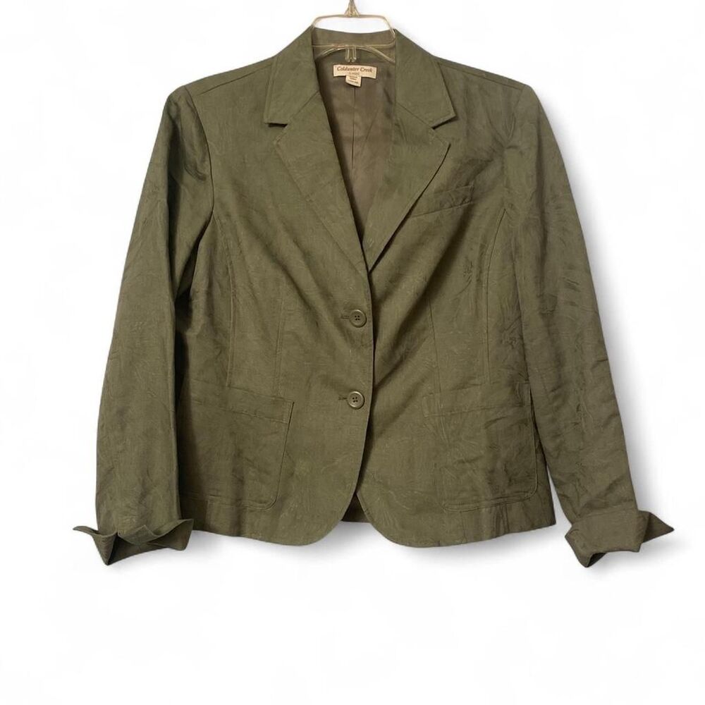 Coldwater-creek Women's Green and Khaki Tailored-jackets